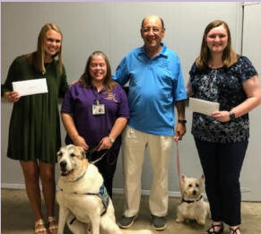 A Paws 4 Hearts therapy dog moment
