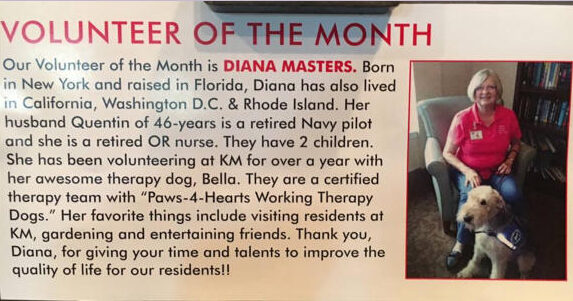 A Paws 4 Hearts therapy dog moment
