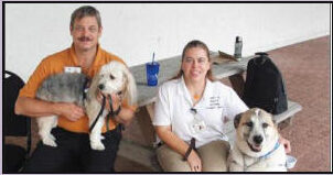 A Paws 4 Hearts therapy dog moment